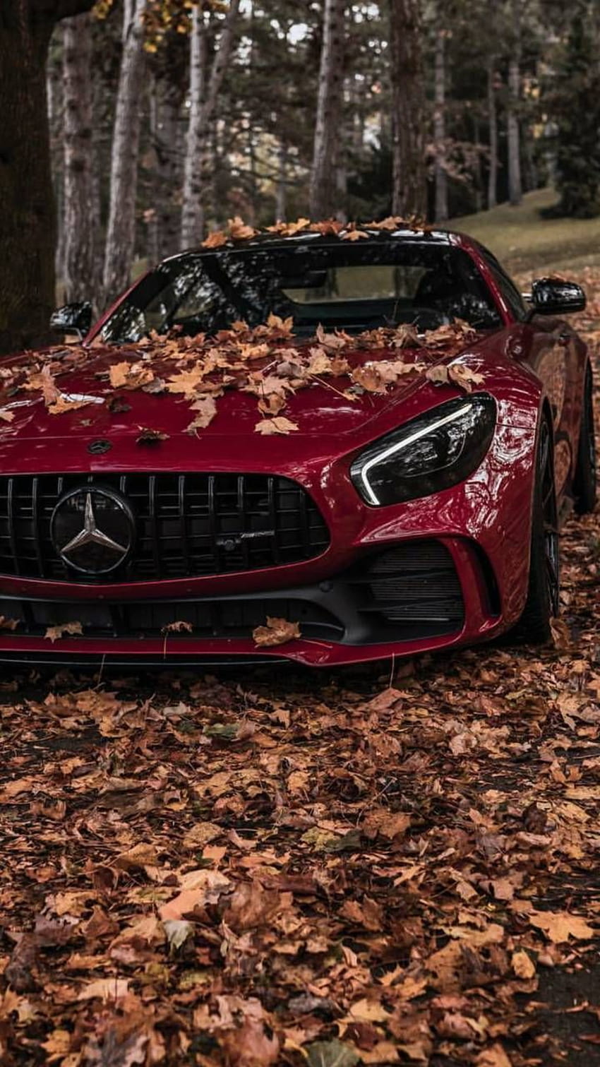 Mercedes rojo, mercedes clase c 2021 color rojo fondo de pantalla del teléfono