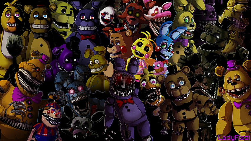 Five nights at Freddys animatronics by [1280x720] for your , Mobile & Tablet HD wallpaper