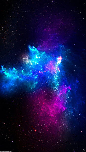 Dark Aesthetic, Galaxy In Blue And Pink, Purple And, black purple aesthetic HD phone wallpaper