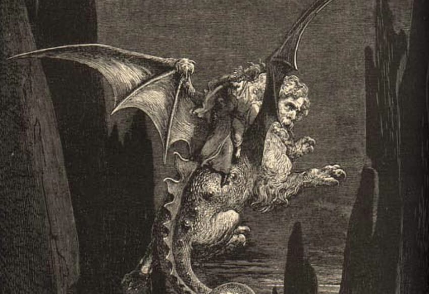 Gustave Doré's Haunting Illustrations of Dante's Divine Comedy HD wallpaper