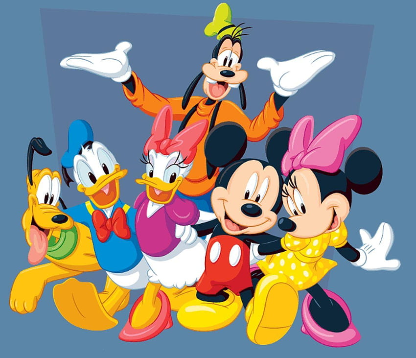 Disney: Walt Disney Cartoon, personaggi dei cartoni animati di Walt Disney Sfondo HD