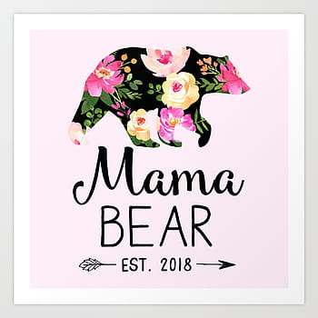 Mama Bear Fabric Wallpaper and Home Decor  Spoonflower