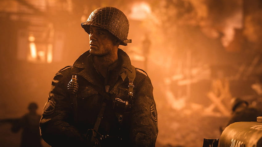 Call of Duty: Втората световна война изхвърля супергероите за човечеството и ужаса, Роналд Ред Даниелс HD тапет