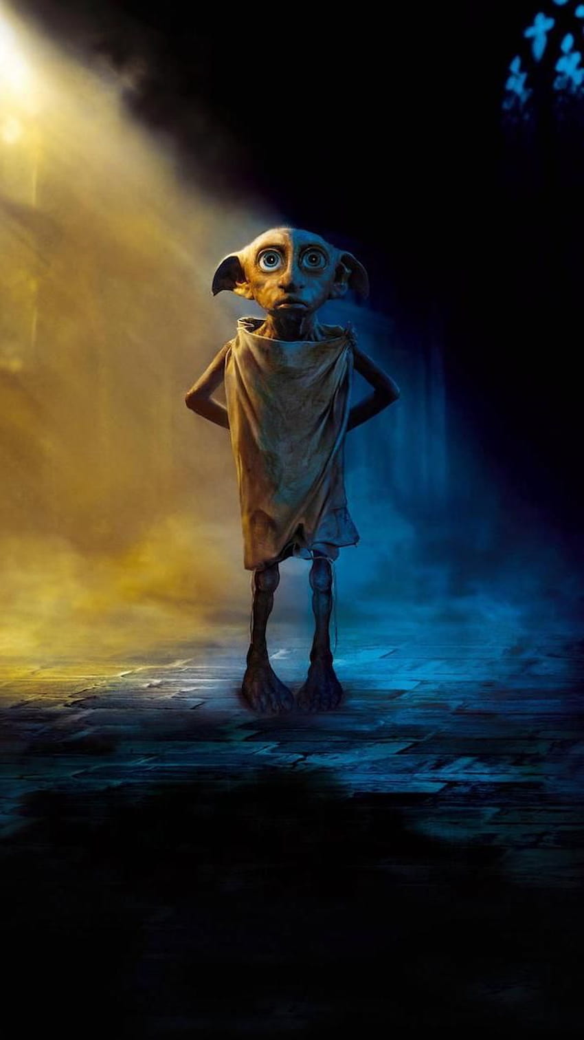 Dobby The House Elf, Standing In A Dark Lit Hallway, aesthetic ...