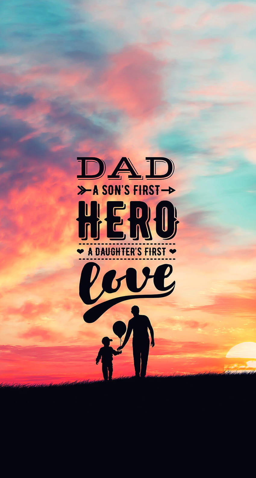 Die Liebe eines Vaters zu seinem Sohn ist eine besondere Bindung, die möglich ist, Mutter, Vater und Sohn HD-Handy-Hintergrundbild