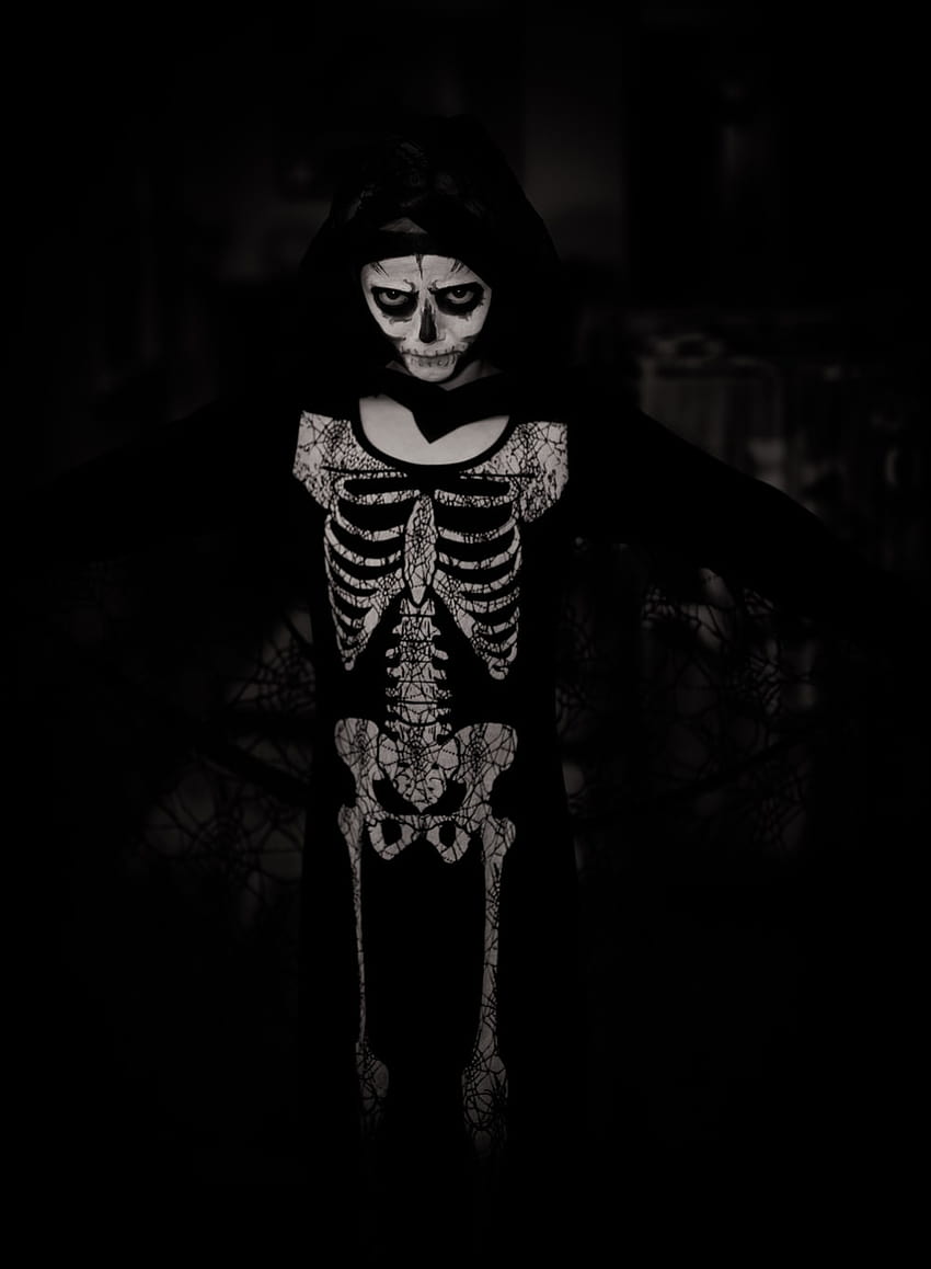 Wajah Skeleton, tengkorak sedih wallpaper ponsel HD