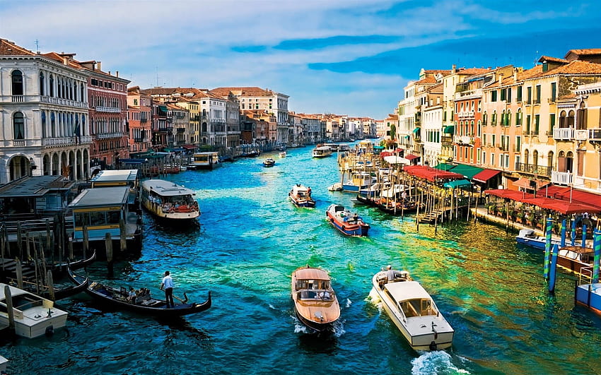 Ibu Kota Venesia Wilayah Veneto Italia Utara Wallpaper HD