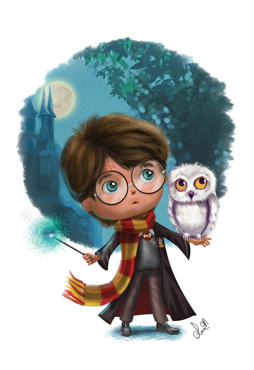 Harry Potter Cartoon & Harry Potter Cartoon.png Trasparente, disegno a fumetti di Harry Potter Sfondo del telefono HD