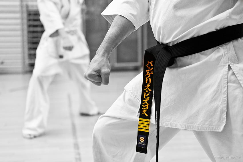 Karate, czarny pas Tapeta HD