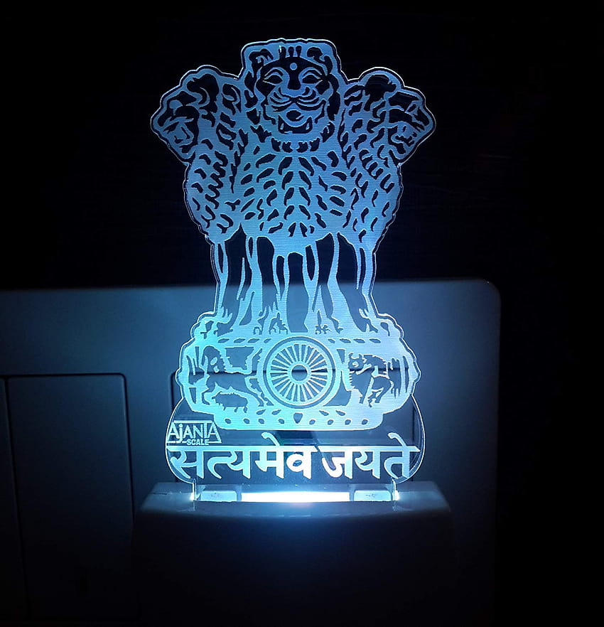 Acheter Ajanta Satyamev Jayate Code 2046 Symbole national indien 3D Fond d'écran de téléphone HD
