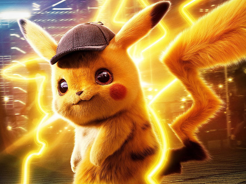 Yellow, Fiction, Cap, Pikachu, Detective, Pokémon • For You, pokemon special HD wallpaper