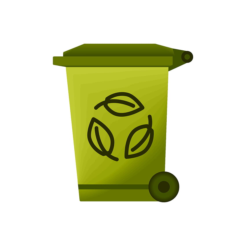 Recycle bin for trash and garbage. Garbage can with waste recycling symbol. Rubbish container. Green color icon of dumpster isolated on white backgrounds 4274258 Vector Art at Vecteezy HD phone wallpaper