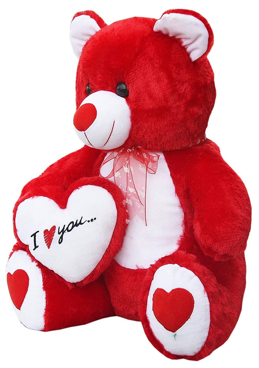 Buy Amardeep and Co Teddy with I Love You Heart, Red, love you 3000 HD phone wallpaper