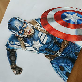 Captain America Drawing Tutorial for Beginners  Captain america drawing  Elementary drawing Drawing tutorial