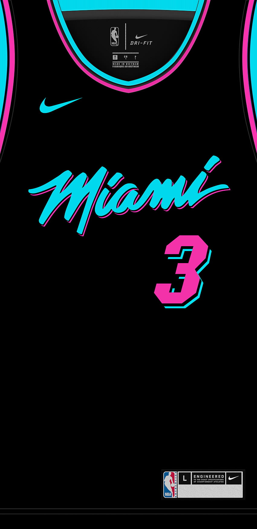 Minimal Miami Vice Jersey Mobile : heat, miami heat vice HD phone wallpaper