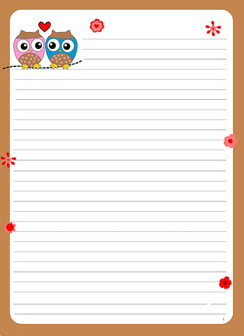 School Themed Lined Writing Paper, a4 Lined Paper . A4 Lined within ...