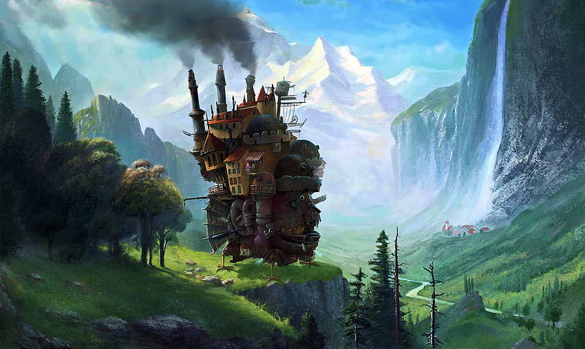 Studio Ghibli, lauterbrunnen switzerland HD wallpaper