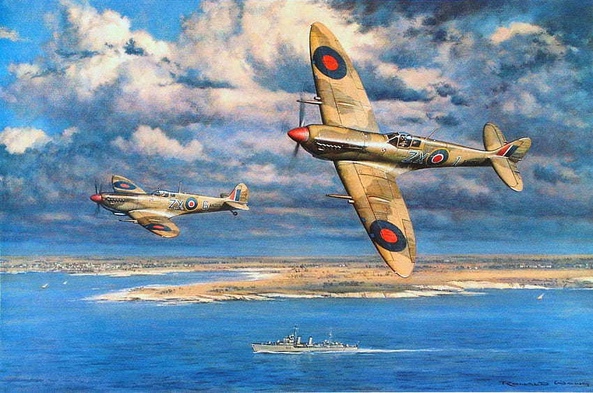 : veículo, avião, aeronave militar, Reino Unido, Segunda Guerra Mundial, Supermarine Spitfire, Royal Airforce, Spitfire, aviação, asa, Atmosfera da terra, avião de combate 2134x1413, batalha da Grã-Bretanha papel de parede HD