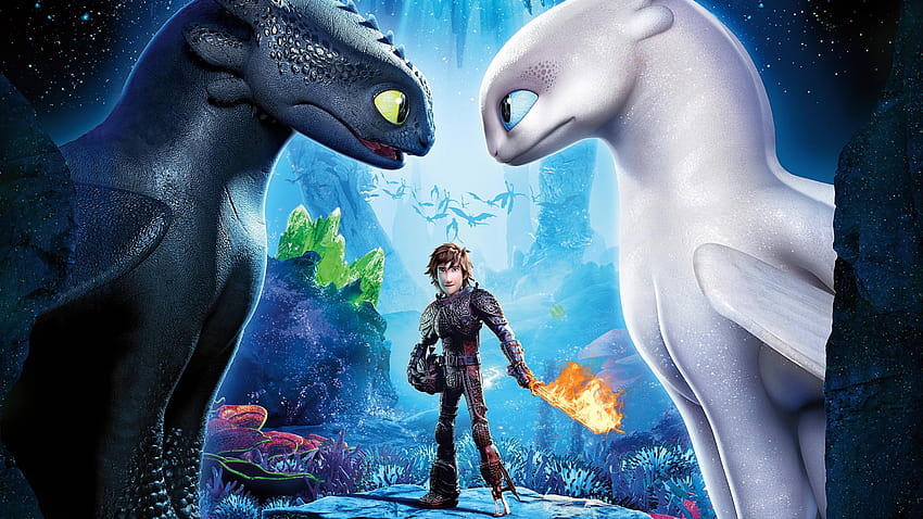 How to Train Your Dragon: The Hidden World Hiccup Toothless, light fury ...