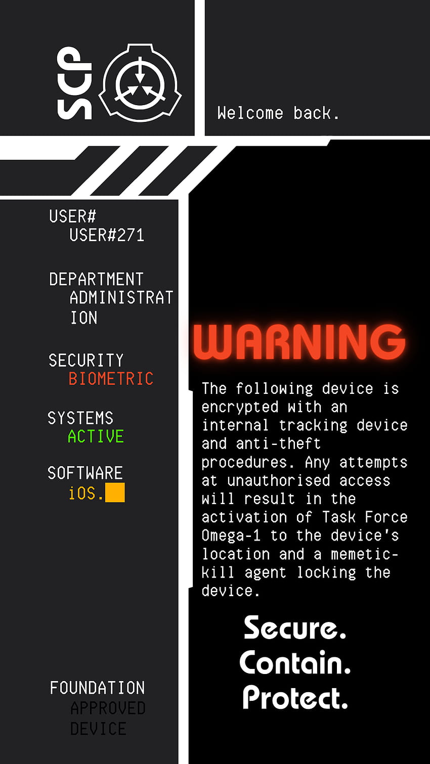 SCP Foundation iPhone, information security iphone HD phone wallpaper