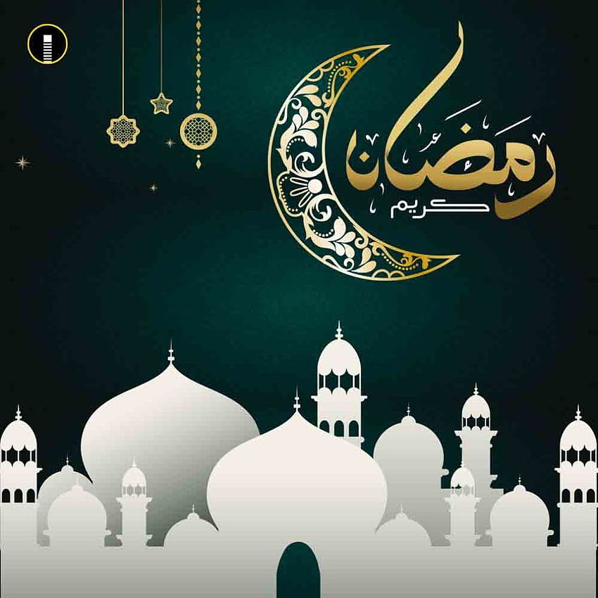 Ramadan Kareem Wishes Greeting Card PSD, flat design ramadhan HD phone wallpaper