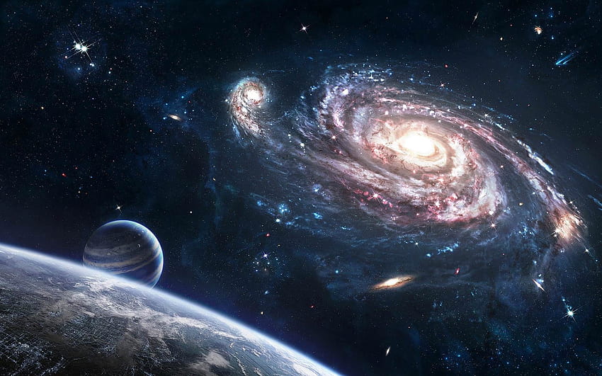 2 Outer Space Backgrounds HD wallpaper