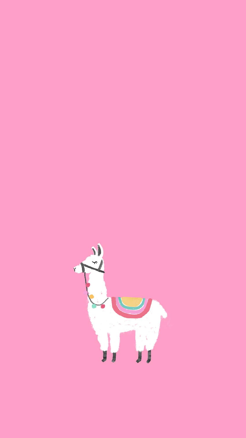 cute llama HD phone wallpaper