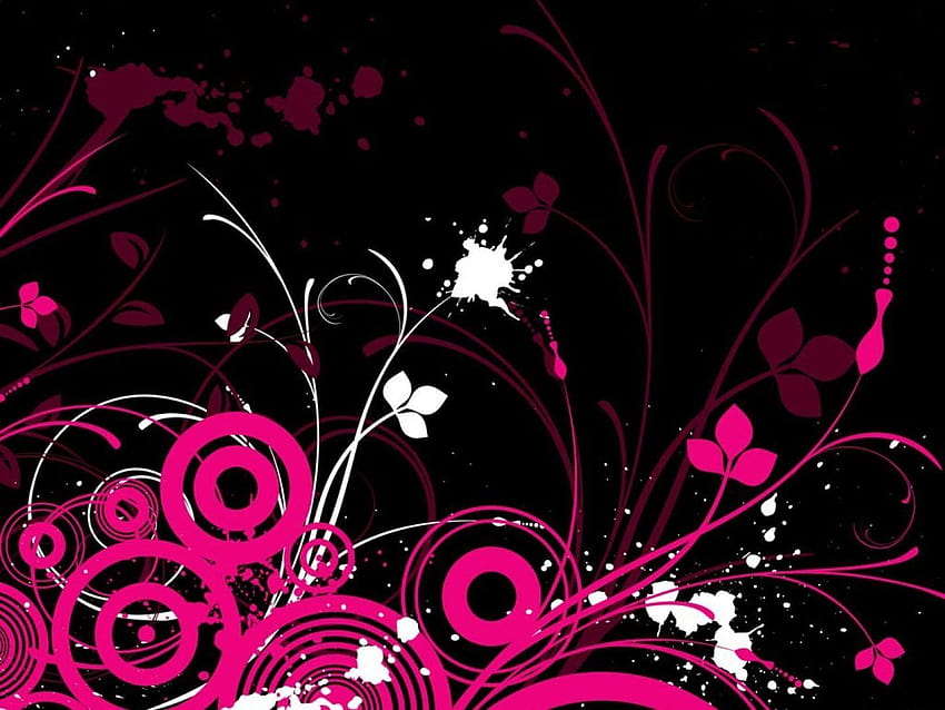 Cute Black and Pink, cool pink and black backgrounds HD wallpaper