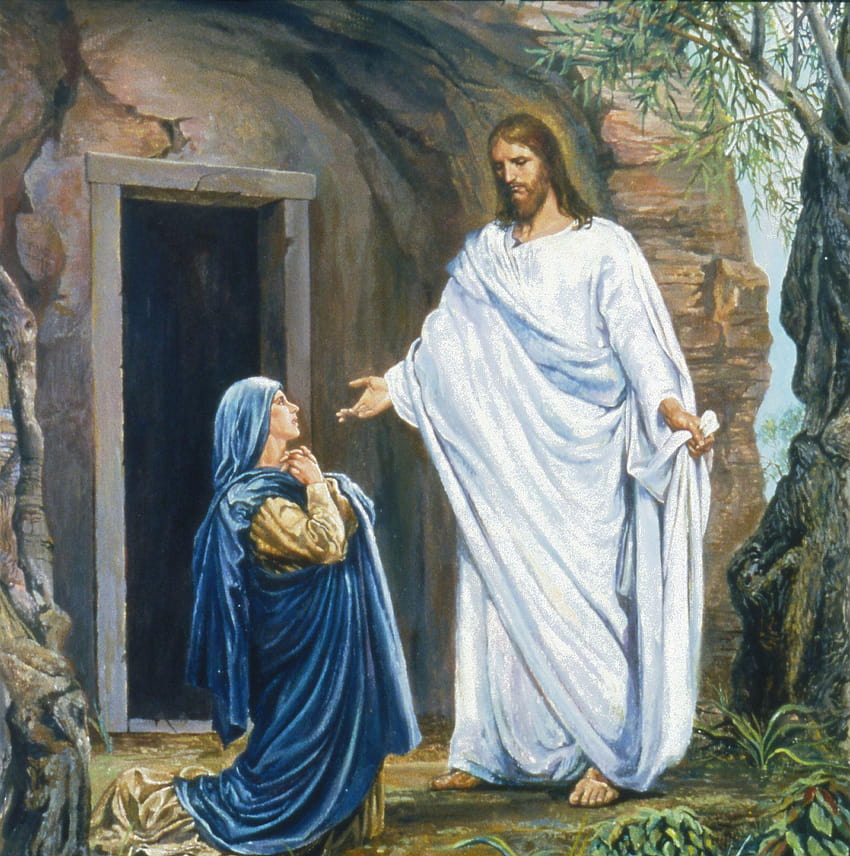 Gemälde der Auferstehung Jesu Christi HD-Handy-Hintergrundbild