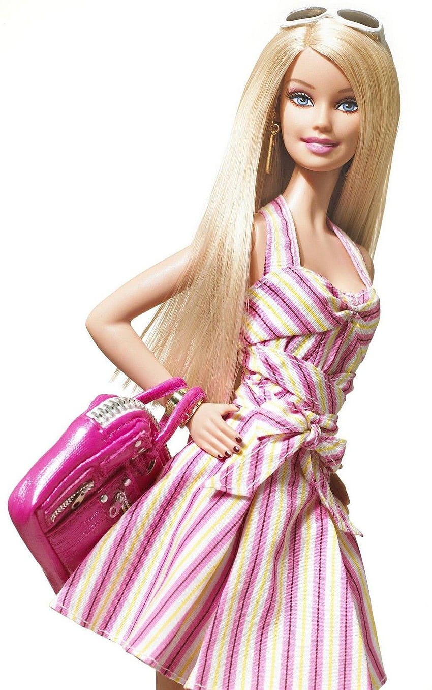 Barbie Doll Face Cake Princess House Body Girl PIcs, poupée barbie avec rose Fond d'écran de téléphone HD