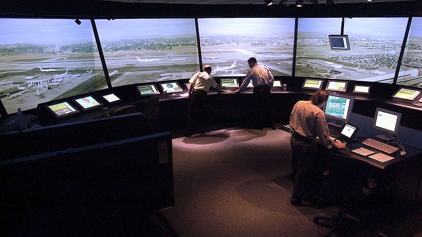 Arrière-plans virtuels de l'aéronautique de la NASA, centre de commandement militaire Fond d'écran HD