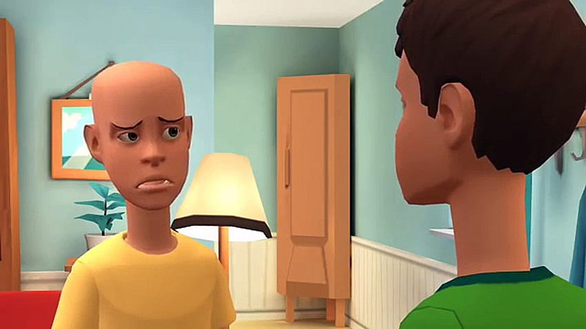 Caillou disturbs PewDiePie and gets grounded, plotagon HD wallpaper