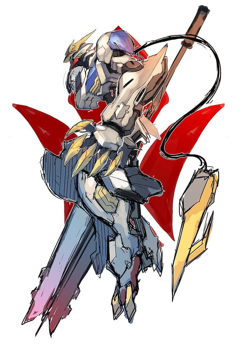 Eingebettet, Barbatos Lupus Rex Gundam HD-Handy-Hintergrundbild