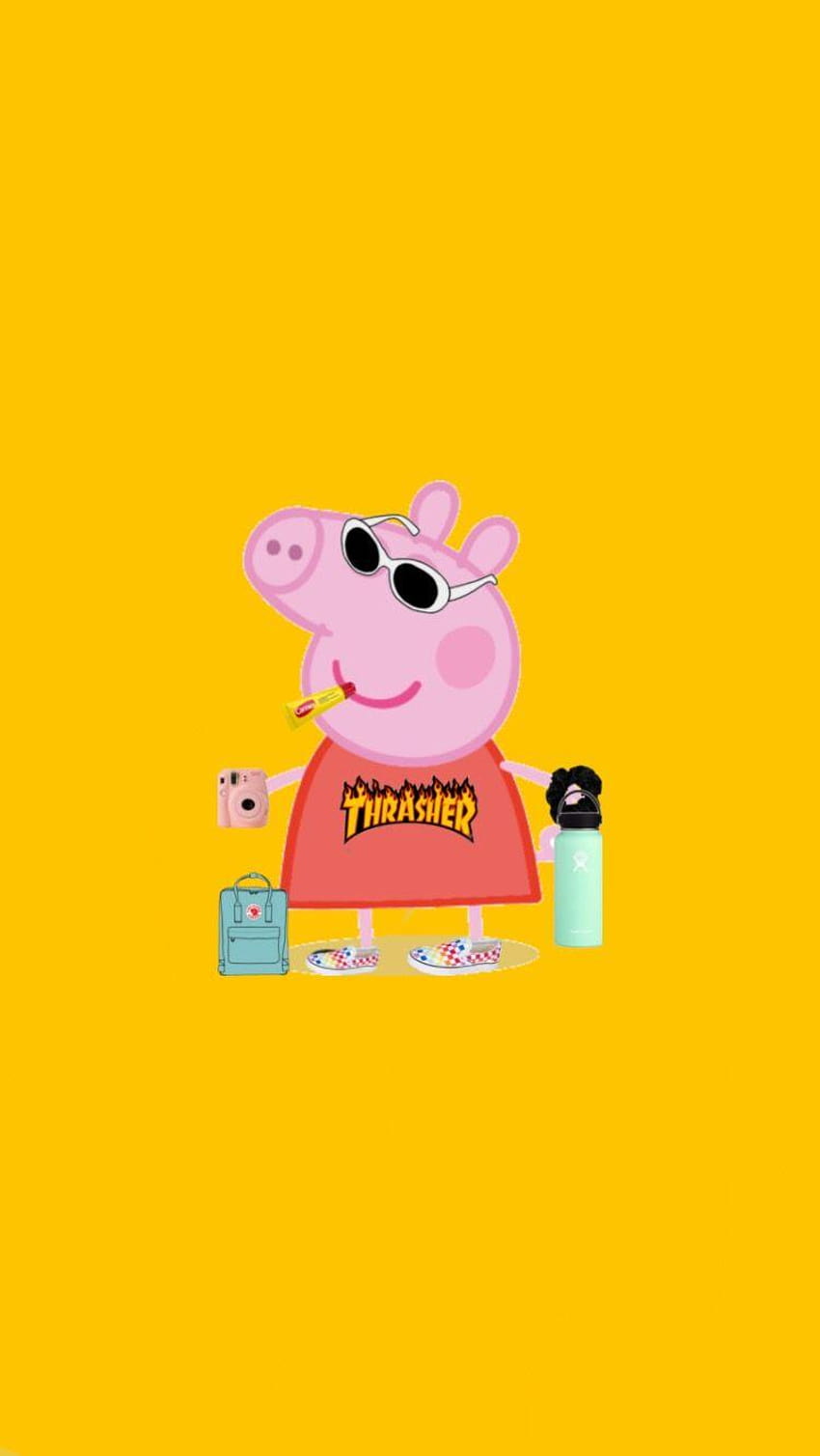 Peppa VSCO, lustiges Peppa-Schwein HD-Handy-Hintergrundbild