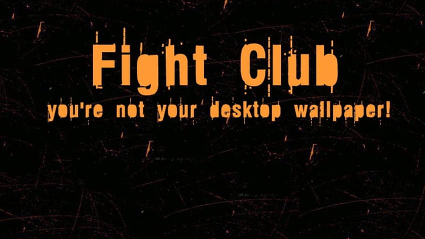 fight club computer HD wallpaper