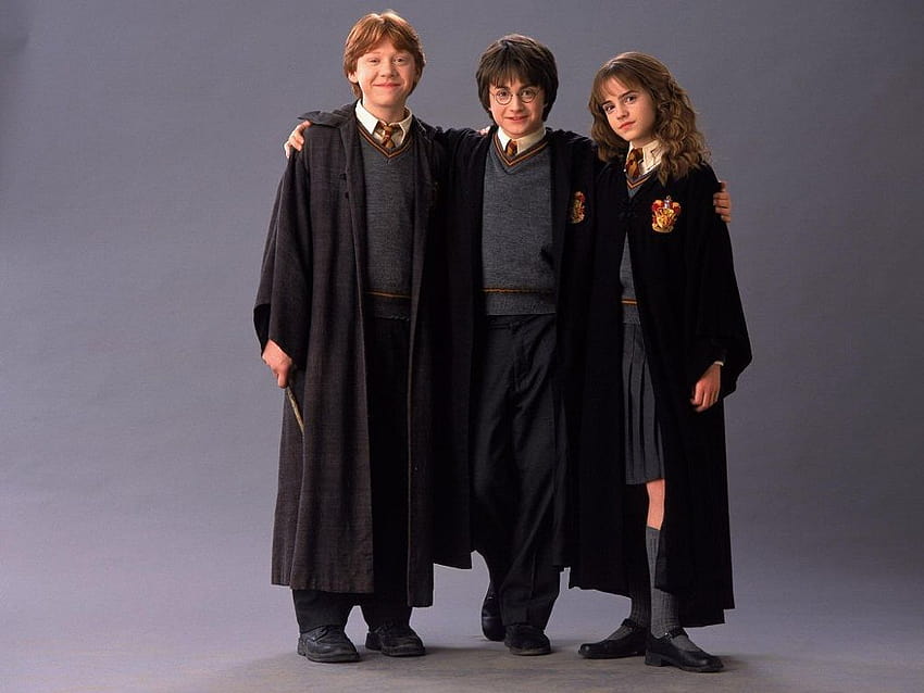 Sevimli Harry Potter Altın Üçlüsü, harry potter ve arkadaşları HD duvar kağıdı