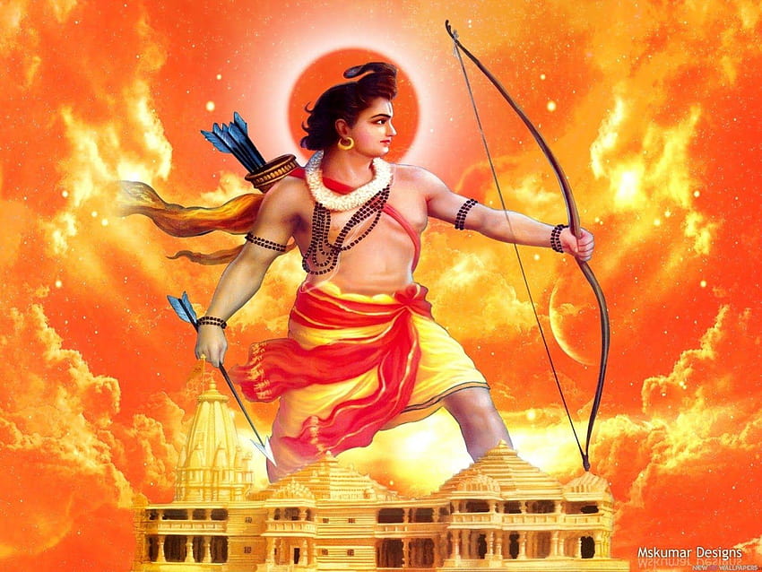 10 Lo mejor del dios hindú Lord Ram, jai shri ram fondo de pantalla