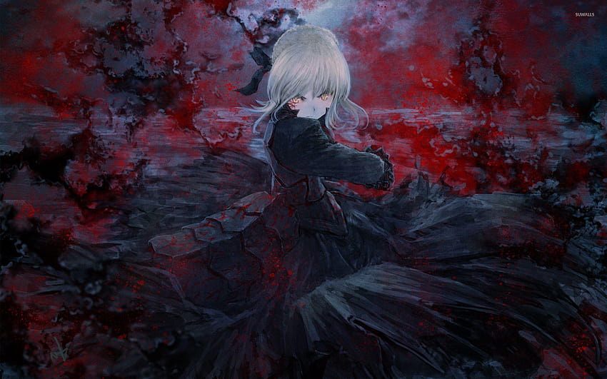 Bloody Saber Alter in Fate/stay night, fate stay night saber HD wallpaper