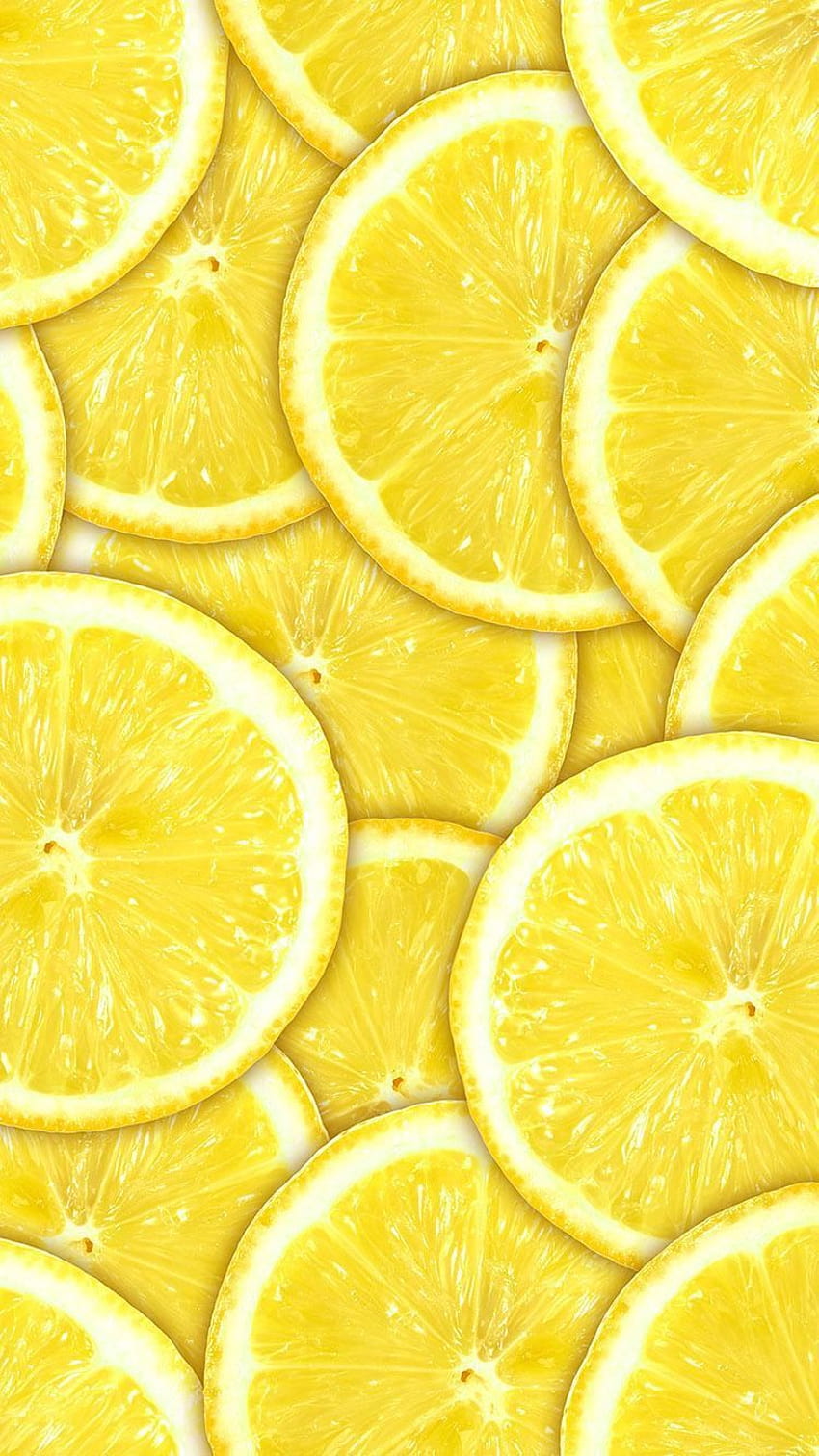 Cute Lemon, limones estéticos fondo de pantalla del teléfono