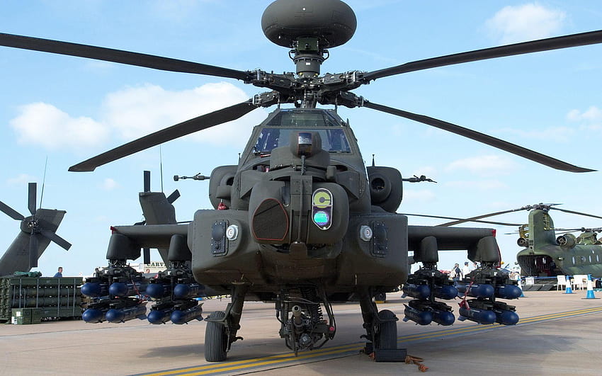 Apache Helicopter, helikopter apache HD wallpaper