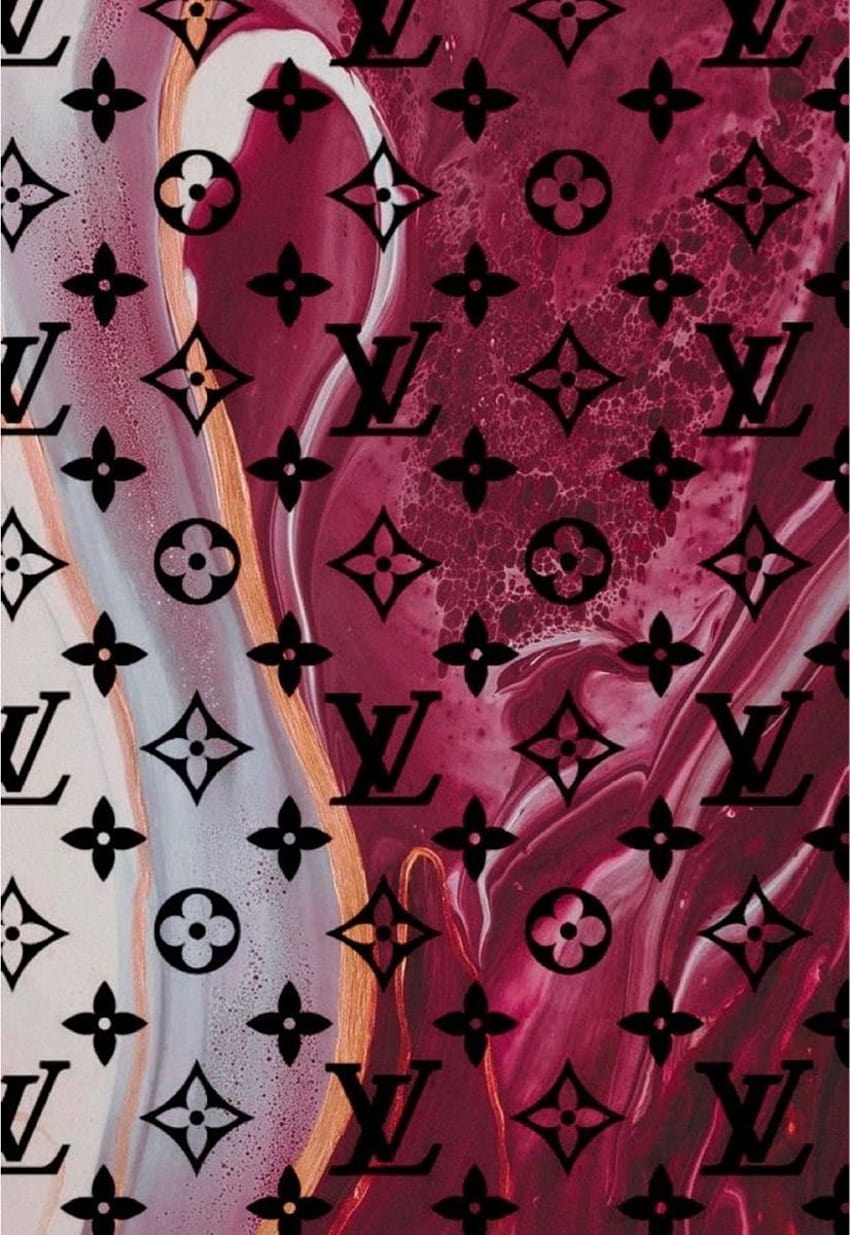 Baddie Rose Gold Pink Louis Vuitton Wallpaper - Download