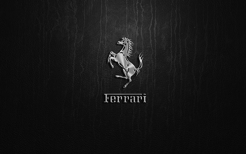 Logo Ferrari, symbol Ferrari Tapeta HD