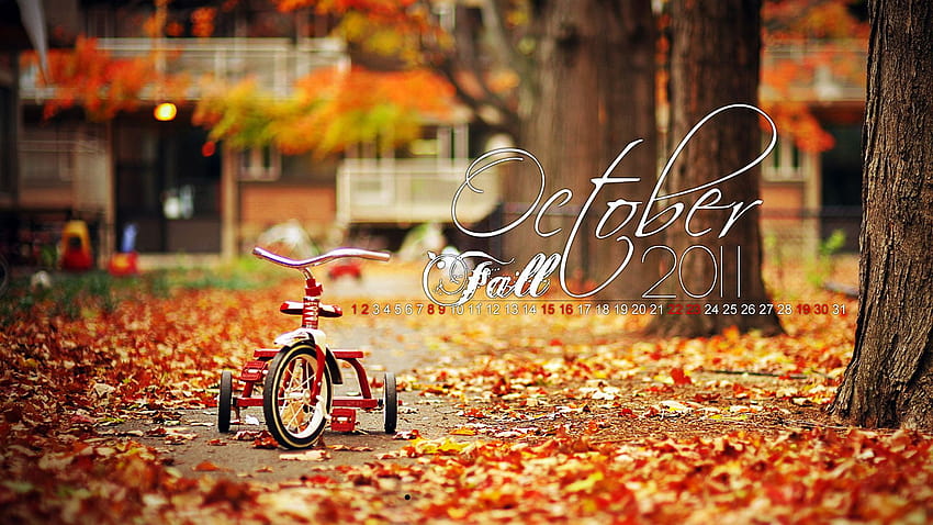 Theme Bin Blog Archive Autumn Fall October Calendar [1920x1080] for your , Mobile & Tablet, autumn themed HD wallpaper