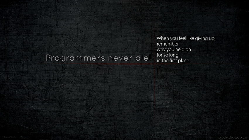 Programmers+never+die++ .png、プログラマーの日 高画質の壁紙