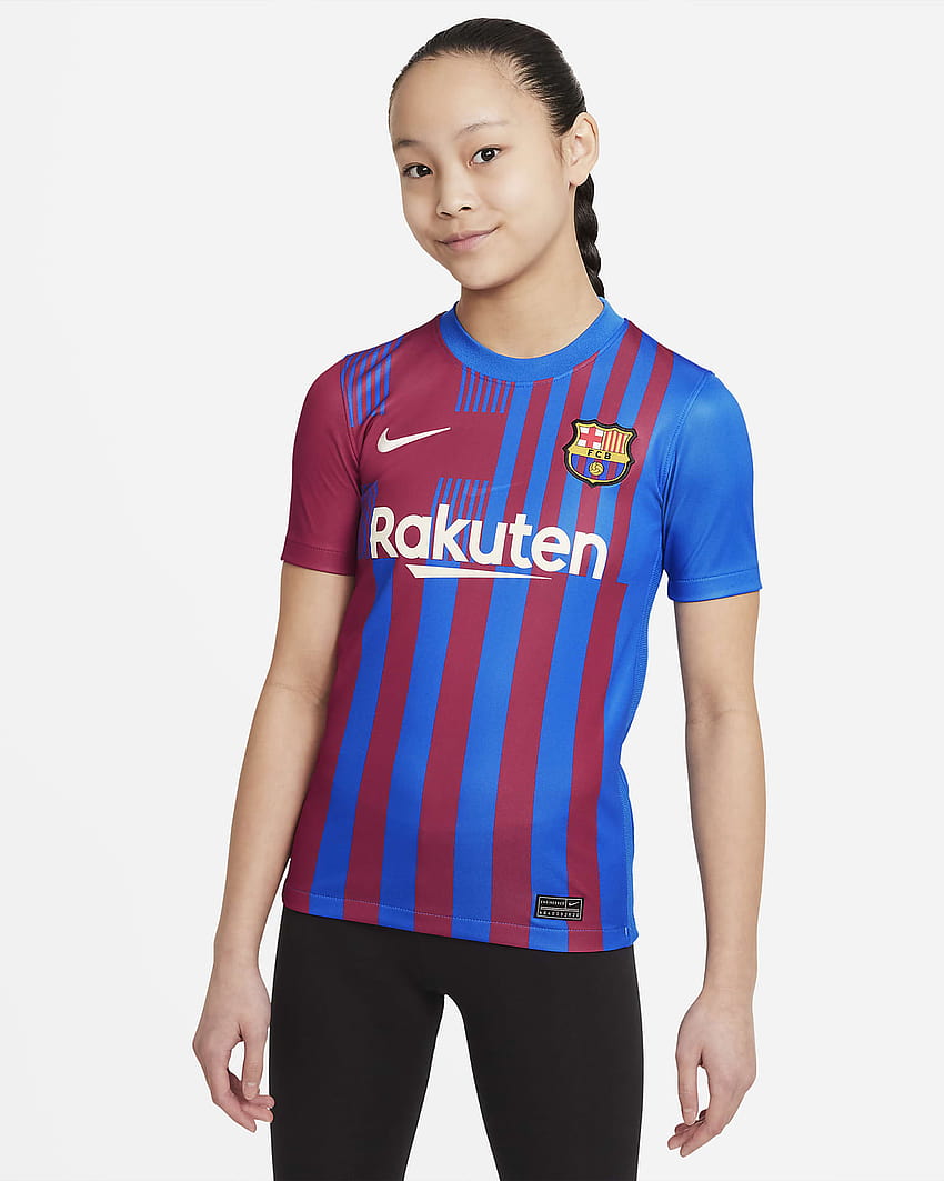 FC Barcelona 2021/22 Stadium Home Big Kids' Soccer Jersey. Nike HD ...