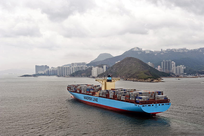 Maersk line cargo ship HD wallpaper