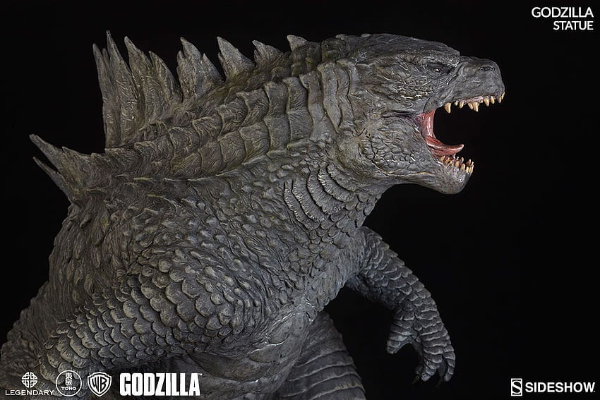Sideshow Collectibles'tan Godzilla Godzilla Heykeli, godzilla yüzü HD duvar kağıdı