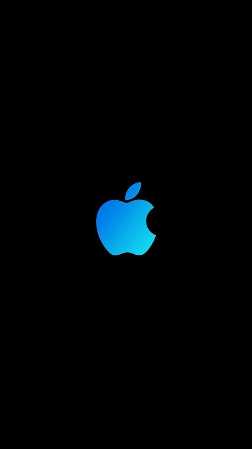 iphone 12 pro max için Dark ios 14, iphone 12 pro max için elma logosu HD telefon duvar kağıdı