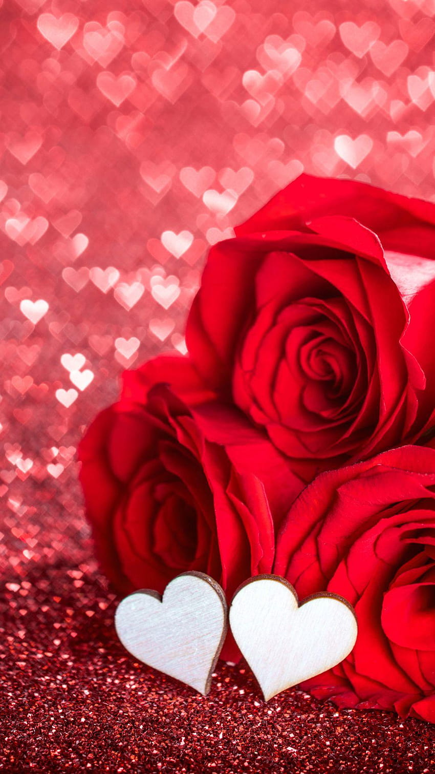 Holiday Valentine's Day Bokeh Flower Heart, love romantic mobile HD phone  wallpaper | Pxfuel