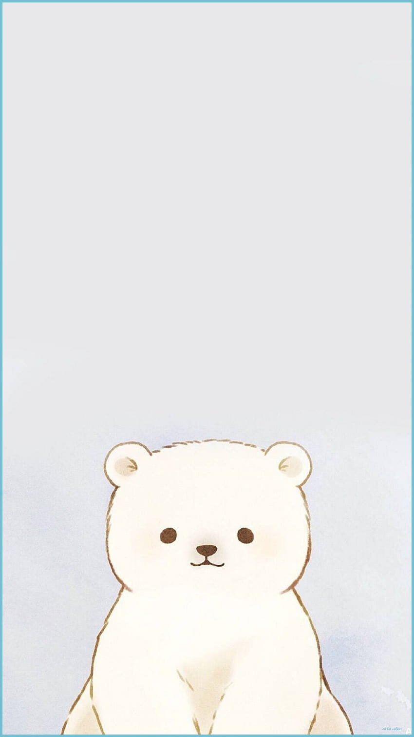 естетическа корейска мечка HD тапет за телефон
